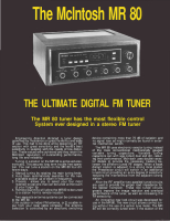 McIntosh MR-80 - Brochure 